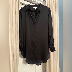 H&M Black Button Down Shirt